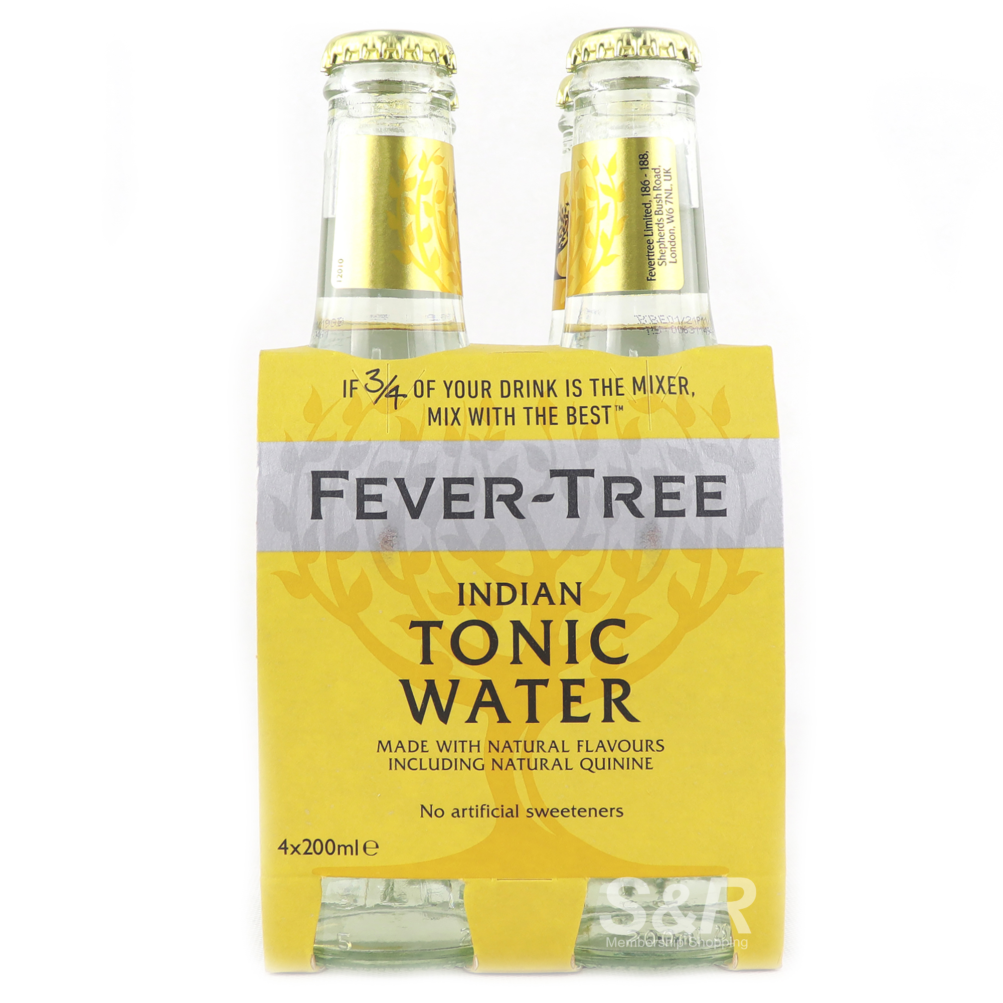 Fever-Tree Indian Tonic Water 4 bottles